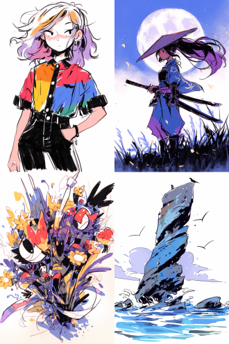 award-winning illustration, minimalism,hd