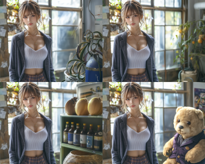 一个东方美丽妇人，白来开领衬衫，灰色外套，百褶裙，皮肤白皙，端庄优雅，嫩白的皮肤，修长美腿，粉红嘴唇，在室内，随机动作， 静态特写， 2k 分辨率，全身视图，自然光，广角，仰拍镜头，细腻色彩，柔和光线，优雅姿态，hot