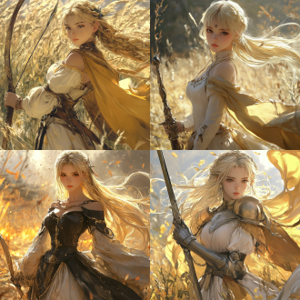 top cg,a beautiful women，超高清，2k，animation art，record of lodoss war style