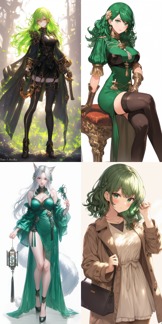 inspired by the styles of tsuaii and emerald herald, the overall style is extremely hot,