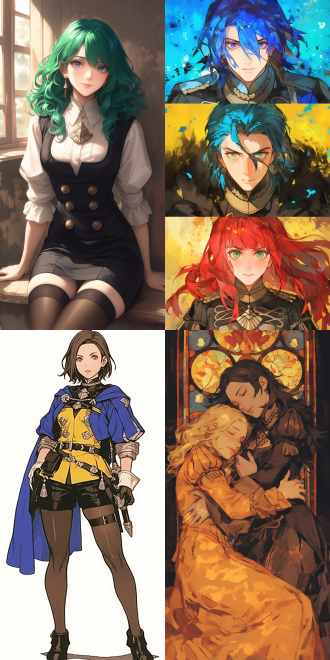 inspired by the styles of the artgerm，elements from (fire emblem:three houses).