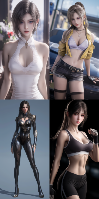 created with the 3d unreal engine 5. the overall style is extremely hot.