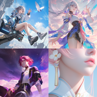 shot at a low angle and rotated 45 degrees, presenting a character from (honkai: star rail) in artgerm style. the character has a charming expression on the face, with log leg,