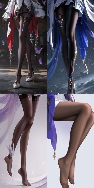 shot at a low angle and rotated 45 degrees to present a character from (honkai: star rail) in artgerm style. the character has a delicate and charming makeup, and long legs tightly wrapped in stockings..