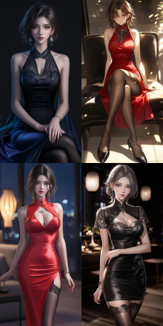 smooth anime cg art, beautiful oriental woman, medibang, by wu daozi, curly and short top hair, exquisite stockings.