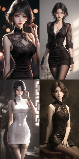 smooth anime cg art, beautiful oriental woman, medibang, by wu daozi, curly and short top hair, exquisite stockings. stunningly realistic,