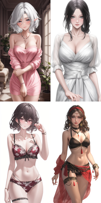 a picture presented in the style of (is it wrong to try to pick up girls in a dungeon?). chest two dot，obviously, beautiful oriental woman, ((healthy and perfect fingers)). inspired by fenghua zhong. curly and short top hair,