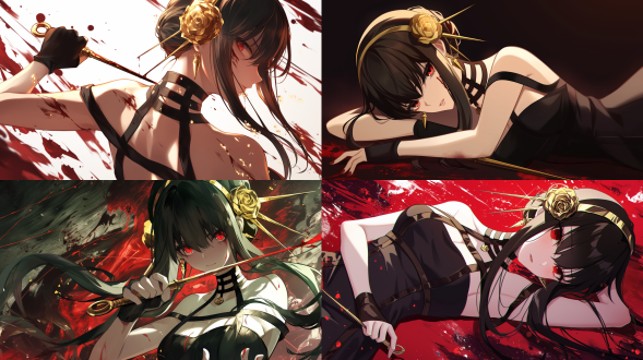 the wowan like (spy x family) yor forger.