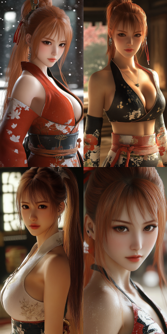 the woman.游戏 dead or alive 中的 kasumi