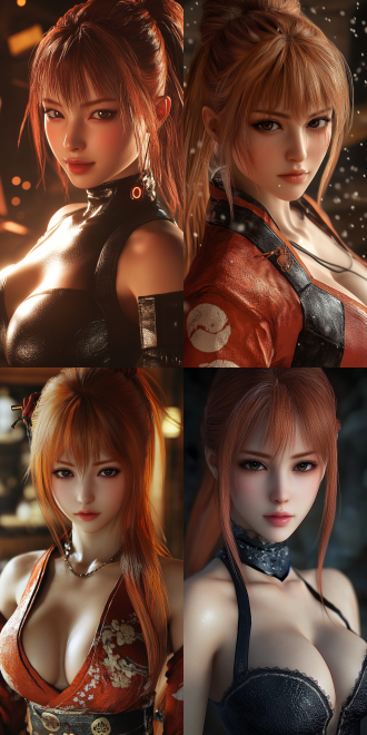 the woman in the game dead or alive is kasumi，虚幻 5