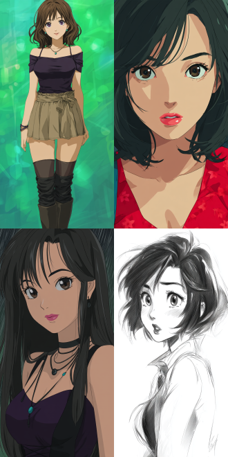 a anime woman