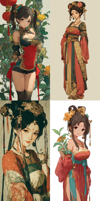 xianxia style, a charming oriental belle.