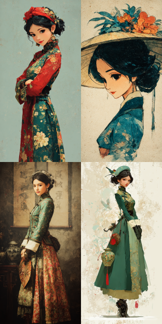 a charming china woman.