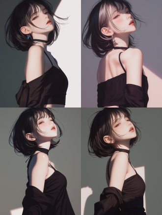 一个女孩，与图片相似