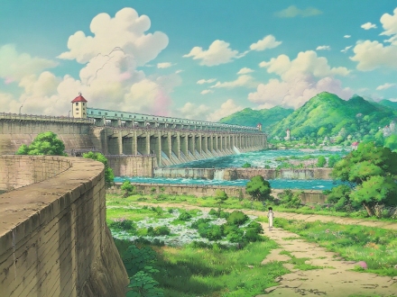 以宫崎骏的天空之城的风格重新绘制这幅图片